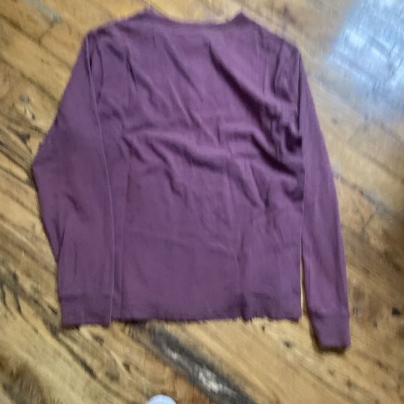 J Crew Red Henley Long Sleeve Size Large T Shirt - Picture 6 of 6